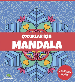 Çocuklar İçin Mandala - Mavi